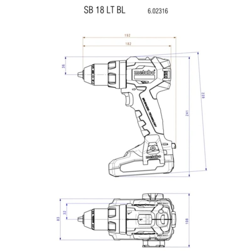 Zestaw Metabo Combo Set 2.8.8 18 V 685200000 2x5,2Ah wiertarka 602316890+zakrętarka 602397850,walizka