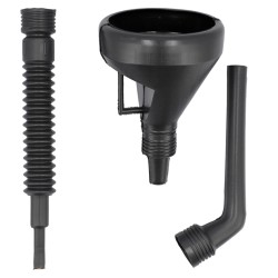 Lejek 3-częściowy VOREL 83002 135 mm PVC czarny
