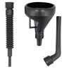 Lejek 3-częściowy VOREL 83002 135 mm PVC czarny