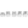 Głowica żyłkowa do podkaszarek Flo 79550 + 5 adapterów M10x1.0L, M10 x 1.25L, 3/8"L, 3/8"R, 5/16"R