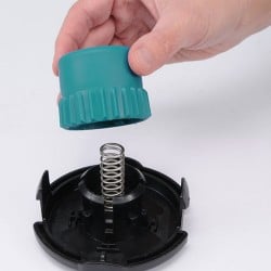 Głowica żyłkowa do podkaszarek Flo 79550 + 5 adapterów M10x1.0L, M10 x 1.25L, 3/8"L, 3/8"R, 5/16"R