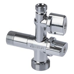 Zawór kątowy ARCO COMB5MAC GZ1/2’’x3/4’’x3/8’’ VITAQ przyłączeniowy