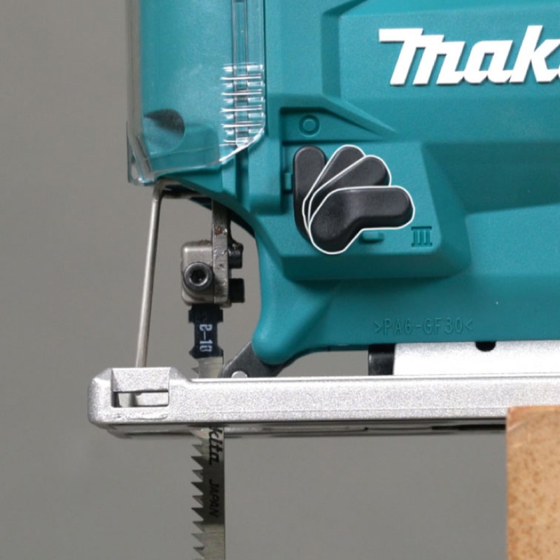 Akumulatorowa wyrzynarka Makita DJV186WVE LXT 18V 2x2Ah 65mm regulacja kąta cięcia walizka