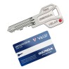 Wkładka z gałką 45G/30 GERDA Velar Pro nikiel satynowy ATEST 6D 5kluczy