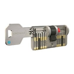 Wkładka z gałką 30G/55 GERDA Velar Pro nikiel satynowy ATEST 6D 5kluczy