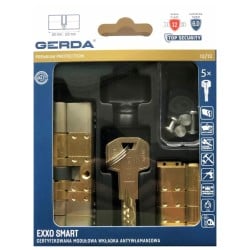 Wkładka modułowa GERDA EXXO SMART 30-61/30-61 ATEST KL. 6D nikiel satynowy