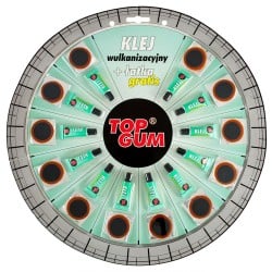 Klej wulkanizacyjny TOP GUM Carmotion 85031+1 łatka, krążek 12 sztuk