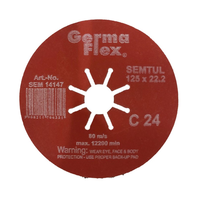 Ściernica karbowana GermaFlex SEMTUL SEM14147 125x22,2mm P24 do glazury