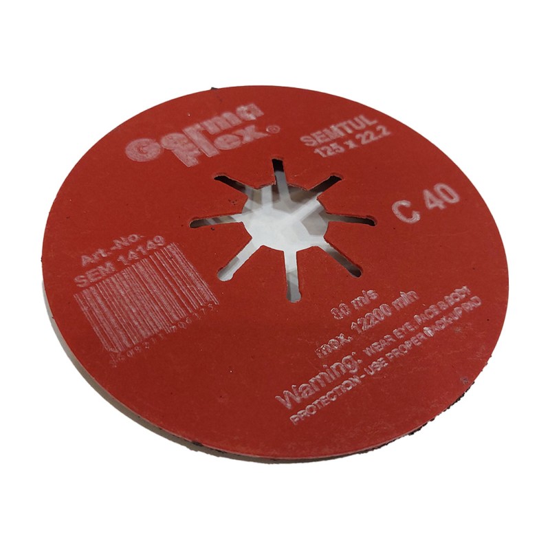 Ściernica karbowana GermaFlex SEMTUL SEM14149 125x22,2mm P40 do glazury