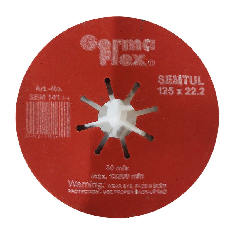 Ściernica karbowana GermaFlex SEMTUL SEM14152 125x22,2mm P100 do glazury