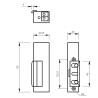 Zaczep elektromagnetyczny ELEKTRA R3-12.30L 12V lewy z pamięcią bez blokady