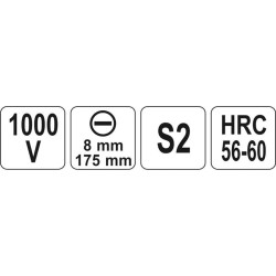 Wkrętak izolowany 1000V 8 x 175mm