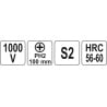 Wkrętak krzyżowy PH2x100mm izolowany 1000V
