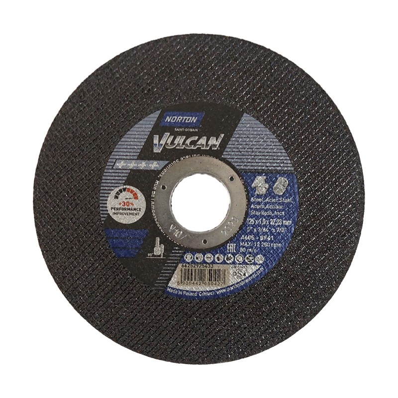 Tarcza do cięcia metalu Norton VULCAN INOX 125x1,0mm UPGRADE