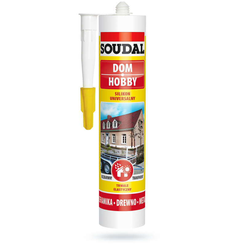 Silikon uniwersalny o utwardzaniu kwaśnym SOUDAL biały 280 ml