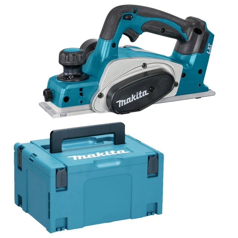 Akumulatorowy strug do drewna Makita DKP180ZJ LXT 18V szer. 82mm głęb. 0-2mm BODY walizka