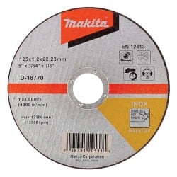 Szlifierka kątowa GA5050R 1350W 125mm + 10 tarcz D-18770