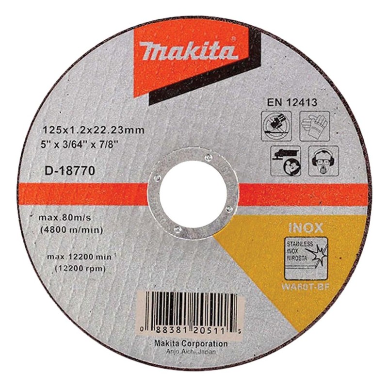 Szlifierka kątowa GA5050R 1350W 125mm + 10 tarcz D-18770
