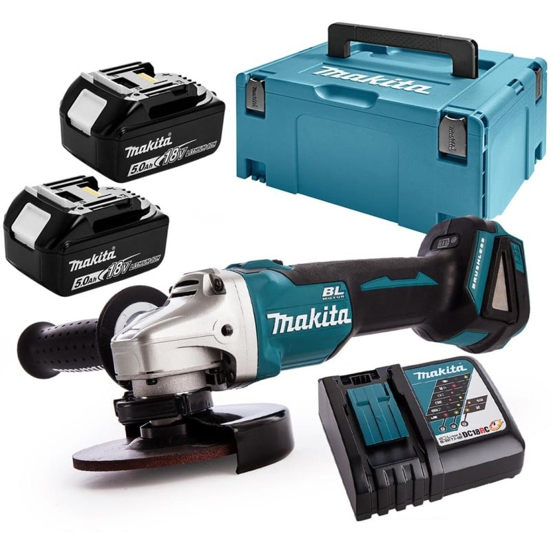 Szlifierka Makita DGA506RTJ 125mm 18V 2x5Ah MakPac