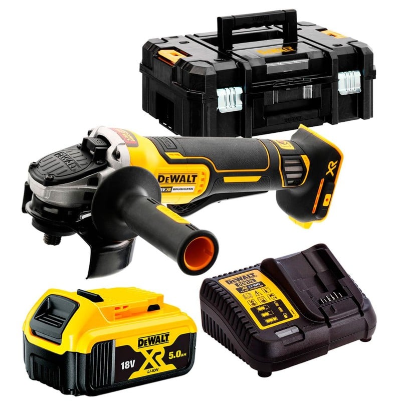 Szlifierka 125/18V 1x5Ah TSTAK DeWalt DCG406P1