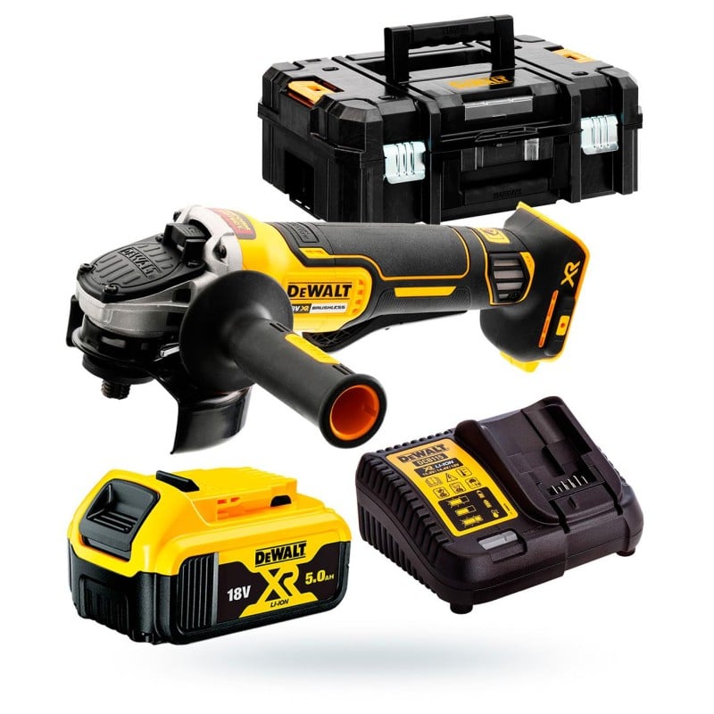 Szlifierka 125/18V 1x5Ah TSTAK DeWalt DCG406P1