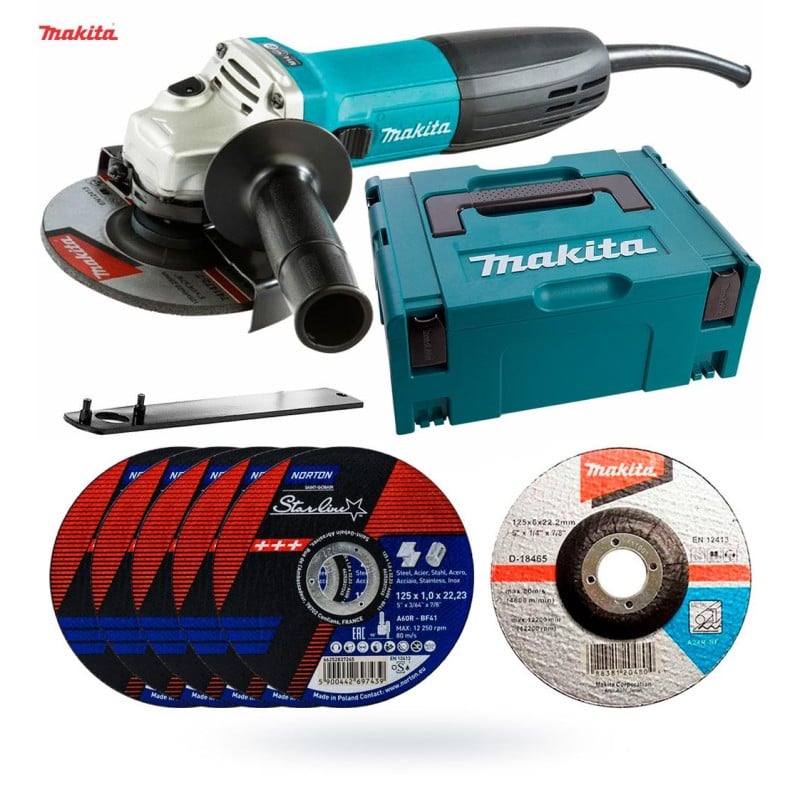 Szlifierka 125/720W MAKITA MakPac2 +SET