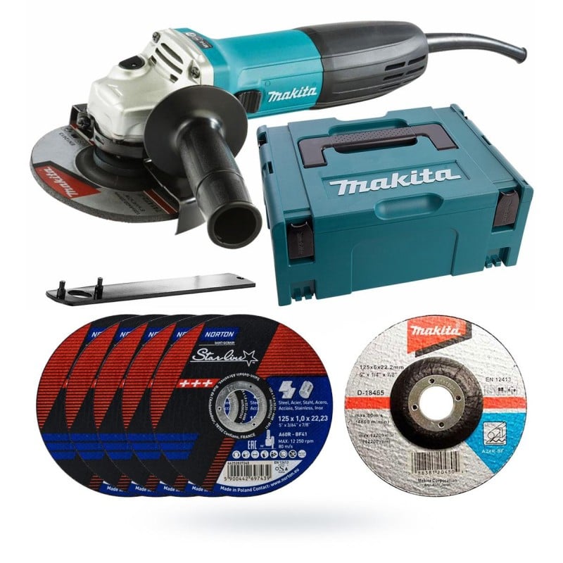 Szlifierka 125/720W MAKITA MakPac2 +SET