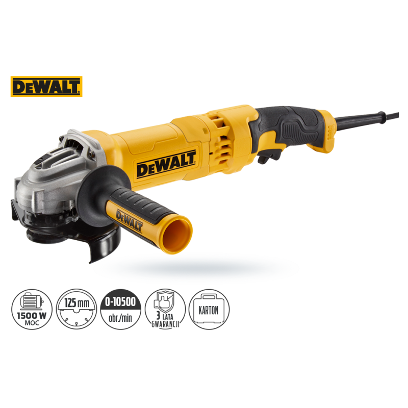 Szlifierka DEWALT DWE4277 1500W 125mm spust