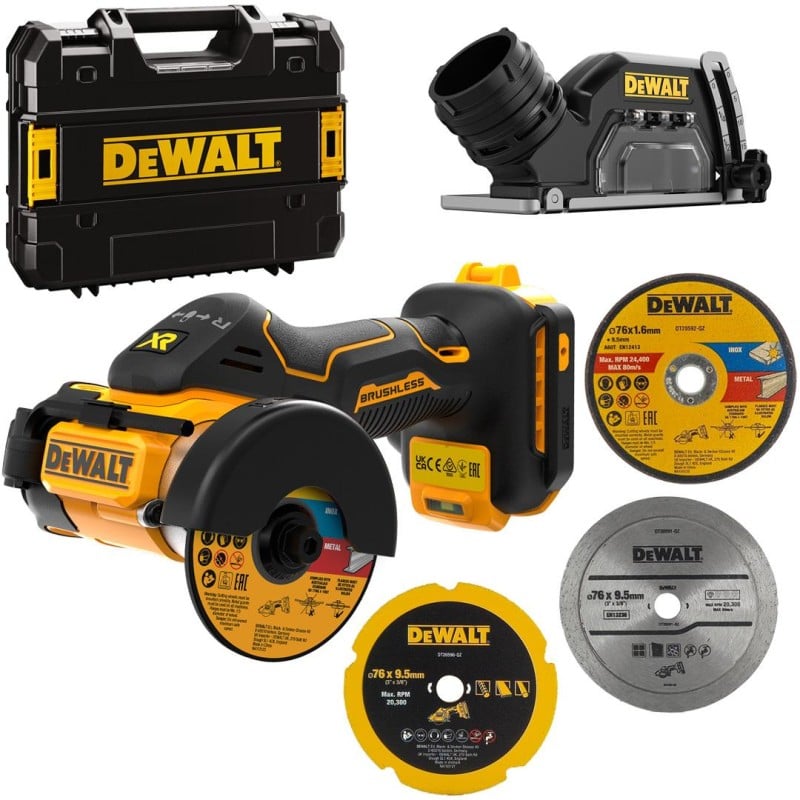 Kompaktowa szlifierka kątowa 76mm DeWALT DCS438NT