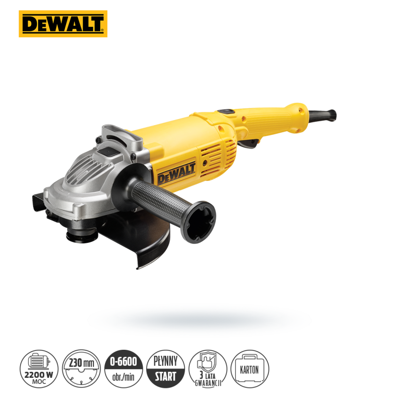Szlifierka DEWALT DWE494 2200W 230mm łag/roz