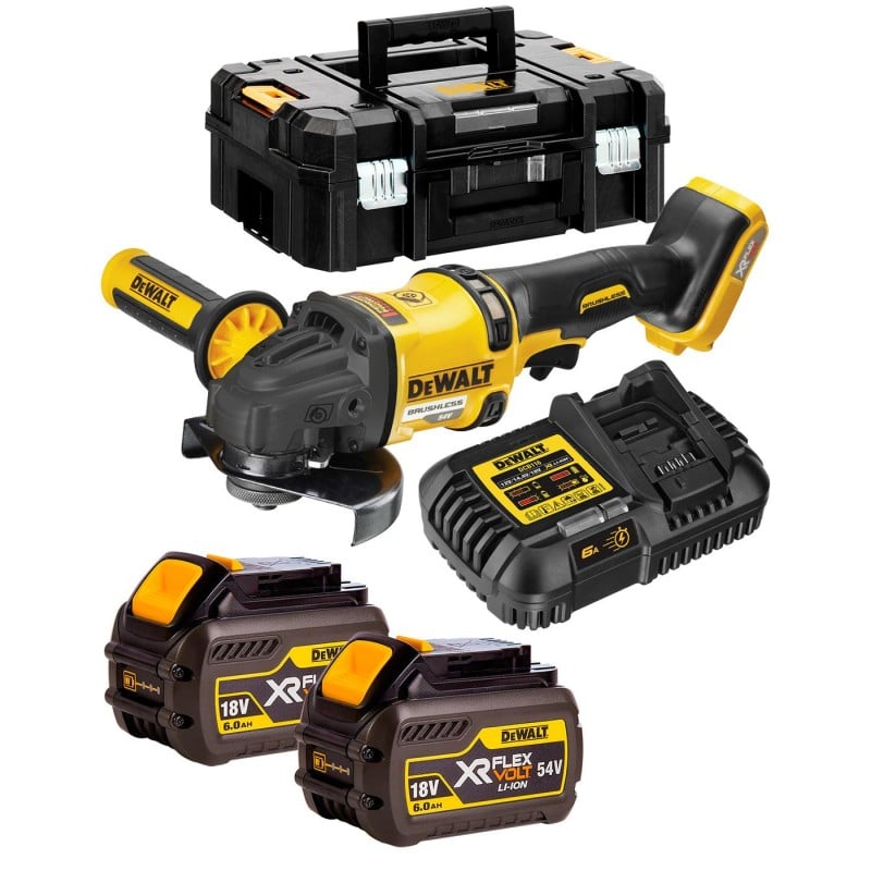 Szlifierka kątowa DCG418T2 54V 2x6Ah FlexVolt DeWalt TSTAK