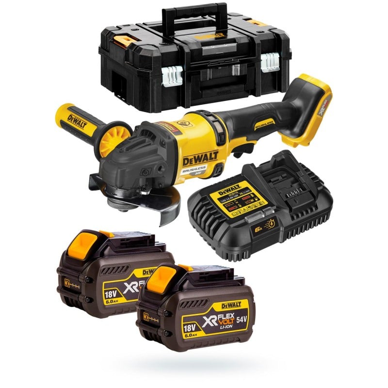 Szlifierka kątowa DCG418T2 54V 2x6Ah FlexVolt DeWalt TSTAK