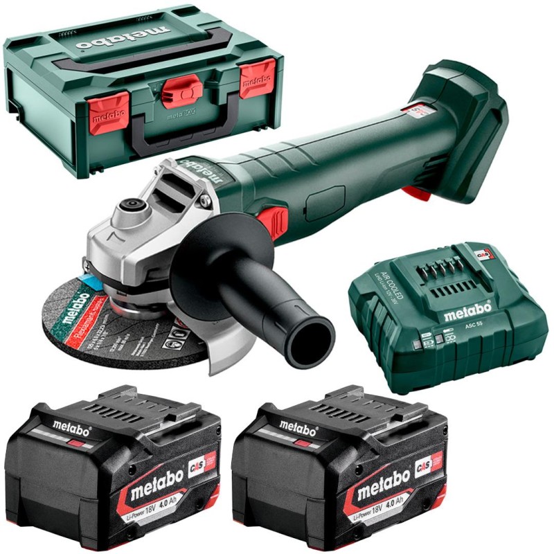 Szlifierka 18V 2x4Ah Metabo W18 L 9-125 QUICK