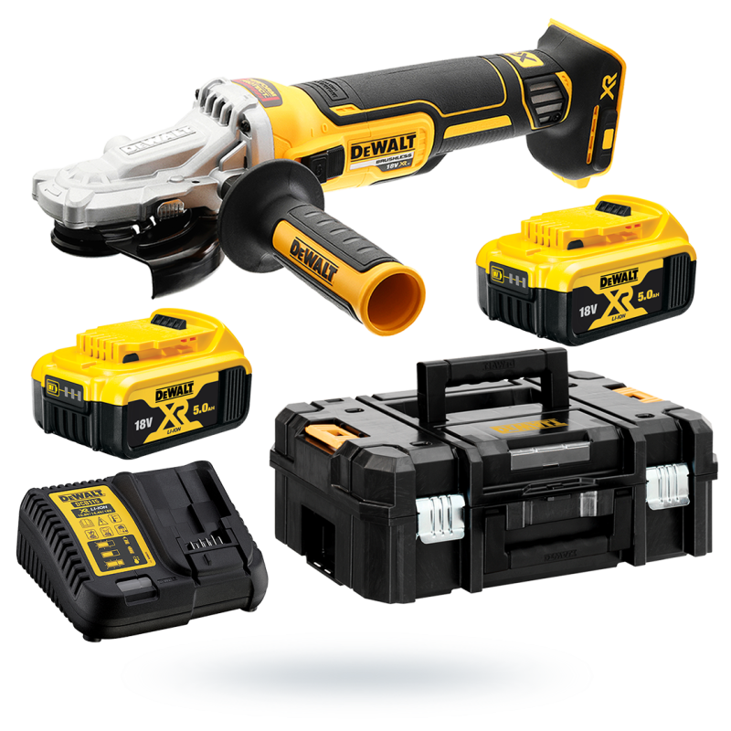 Szlifierka DEWALT DCG405FP2 18V 125mm BL 2x5Ah
