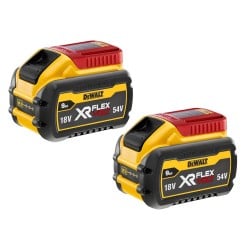 Akumulatorowa szlifierka kątowa DeWALT DCG416VSN + zestaw zasilający DCB1104X2, 125 mm 9000 obr./min. hamulec