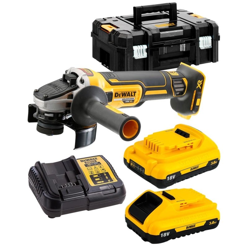 Bezszczotkowa szlifierka akumulatorowa 18V 125mm 2x3 Ah DeWALT DCG405L2