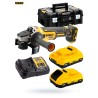 Bezszczotkowa szlifierka akumulatorowa 18V 125mm 2x3 Ah DeWALT DCG405L2