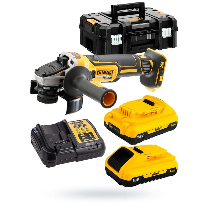 Bezszczotkowa szlifierka akumulatorowa 18V 125mm 2x3 Ah DeWALT DCG405L2