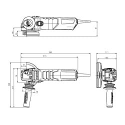 Szlifierka kątowa Metabo 600468000 WEV 15-125 230V 1550W 125mm 3,5Nm QUICK