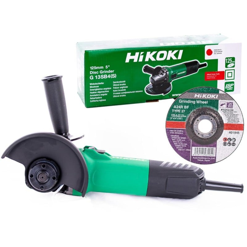Szlifierka HiKOKI G13SB4 YGZ 125/1400W płyn/start