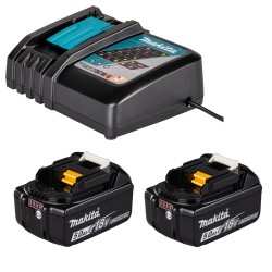 Szlifierka kątowa Makita DGA504RTJ 125mm 18V 2x5Ah BL XPT LXT+tarcza tnąca D-18770 walizka