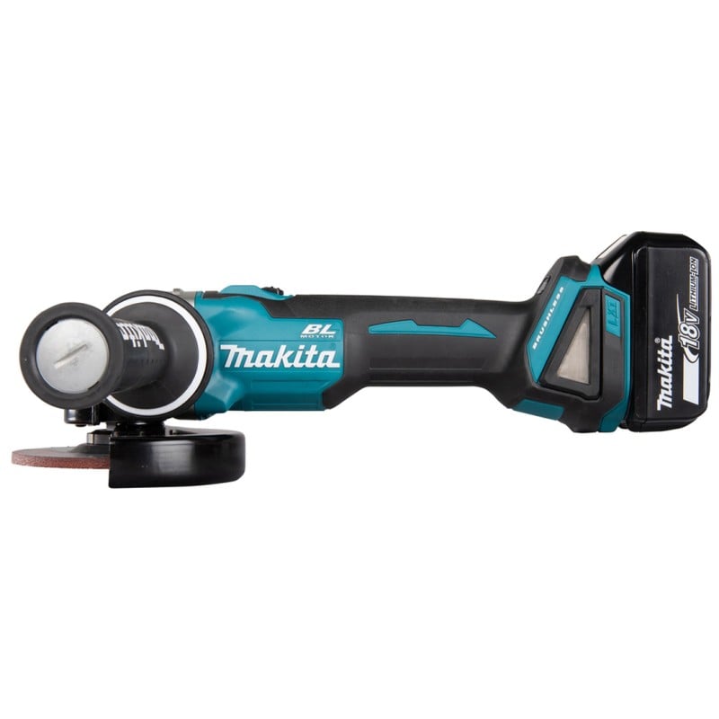 Szlifierka kątowa Makita DGA504RTJ 125mm 18V 2x5Ah BL XPT LXT+tarcza tnąca D-18770 walizka