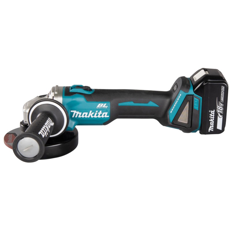 Szlifierka kątowa Makita DGA504RTJ 125mm 18V 2x5Ah BL XPT LXT+tarcza tnąca D-18770 walizka