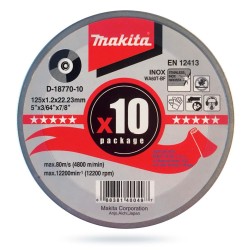 Szlifierka kątowa Makita DGA504RTJ 125mm 18V 2x5Ah BL XPT LXT+tarcza tnąca D-18770 walizka