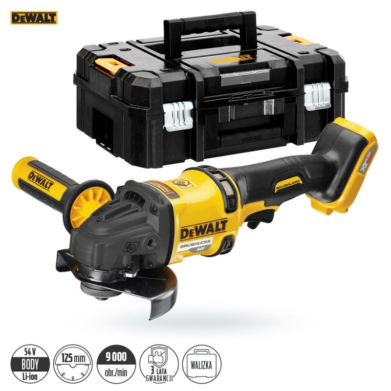 Szlifierka DeWalt DCG418NT 125mm 54V body FlexVolt