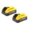Akumulatorowa szlifierka kątowa DeWALT DCG405N+ zestaw zasilający DCB1104H2, 125 mm 9000 obr./min. hamulec