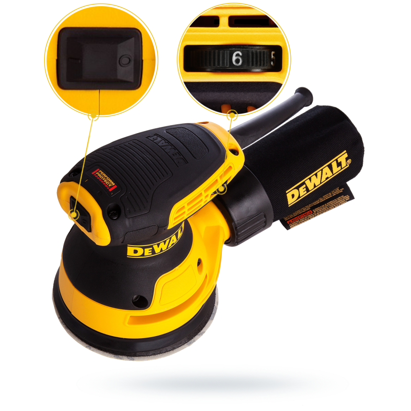 Szlifierka mimośrodowa DeWALT DWE6423 280W 125mm