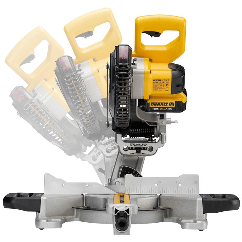 Piła ukośnica 184mm 18V 2x5Ah DEWALT DCS365P2-QW