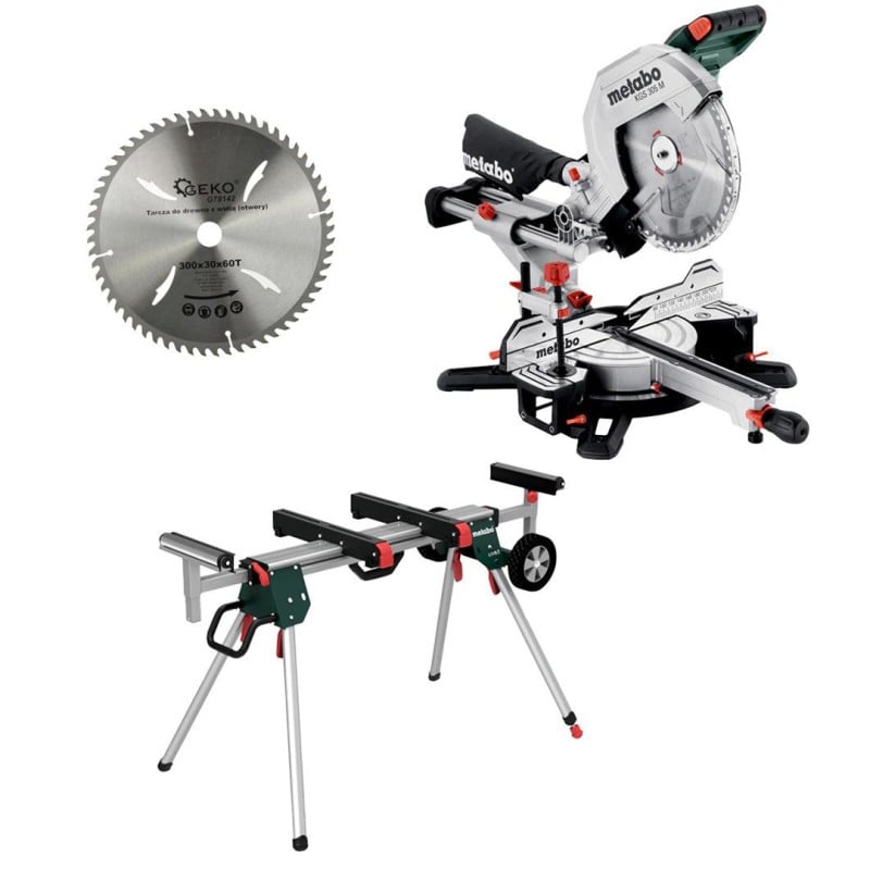 Pilarka ukośna Metabo KGS 305 M 613305000+stojak Metabo KSU 251 629005000+tarcza GEKO G78142