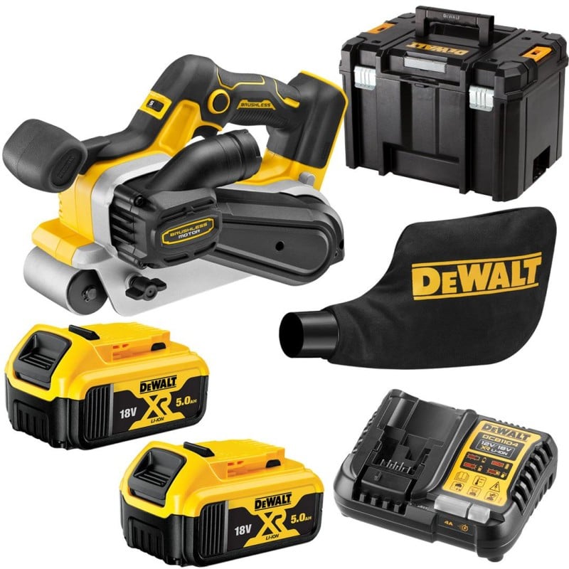 Szlifierka taśmowa 75x533mm 2x5Ah DeWALT DCW220P2